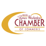 Red and Gold Greater Romeo Washington Chamber of Commerce Logo