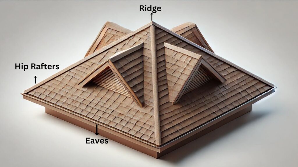 Hip Roof Diagram Schoenherr Roofing Michigan