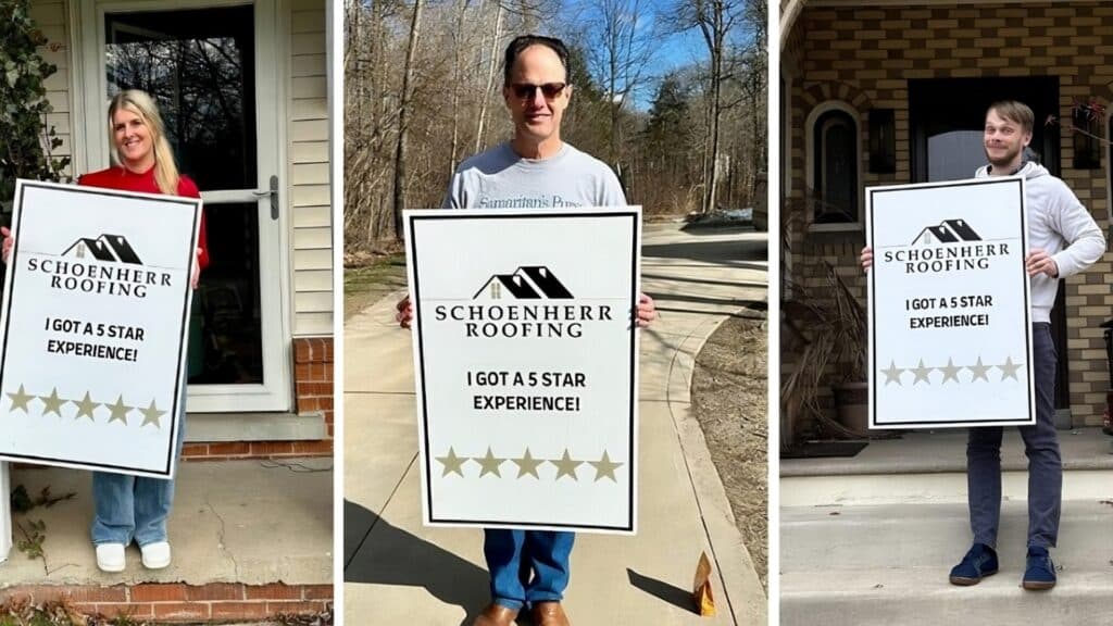 Top 10 Highest Rated Roofers in Oakland County Schoenherr Roofing 5 star Review Testimonial